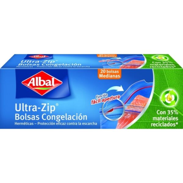 BOLSA CONG ALBAL ZIPLOC MDNO 20U, 1L