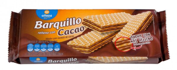 GALLETAS ALTEZA BARQUILLO CHOCOLATE, 200G