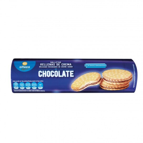 GALLETAS ALTEZA RELLENAS CHOCOLATE, 250GR