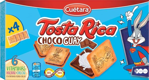 GALLETAS CUETARA CHOCO GUAY, 168G