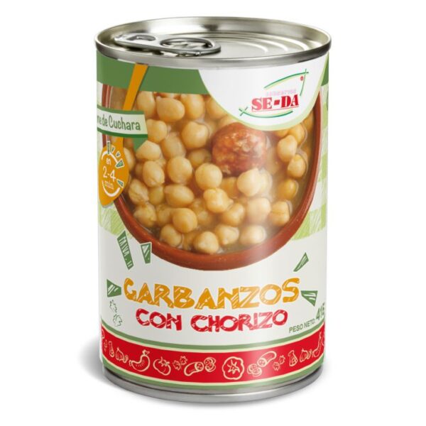 GARBANZAOS CHORIZO SEDA, 415GR