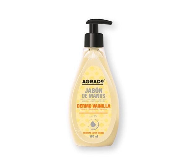 JABON LIQUIDO MANOS AGRADO VAINILLA, 500ML