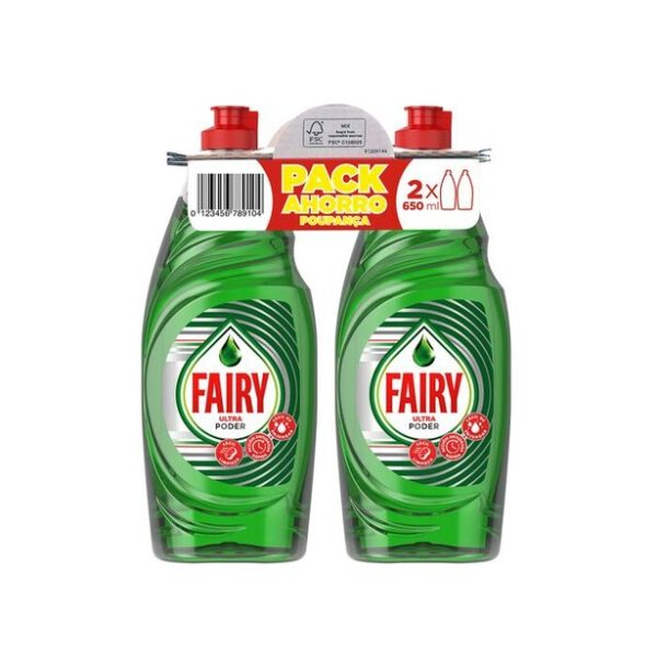 LAVAVAJILLAS FAIRY ULTRA PODER, 2X650ML