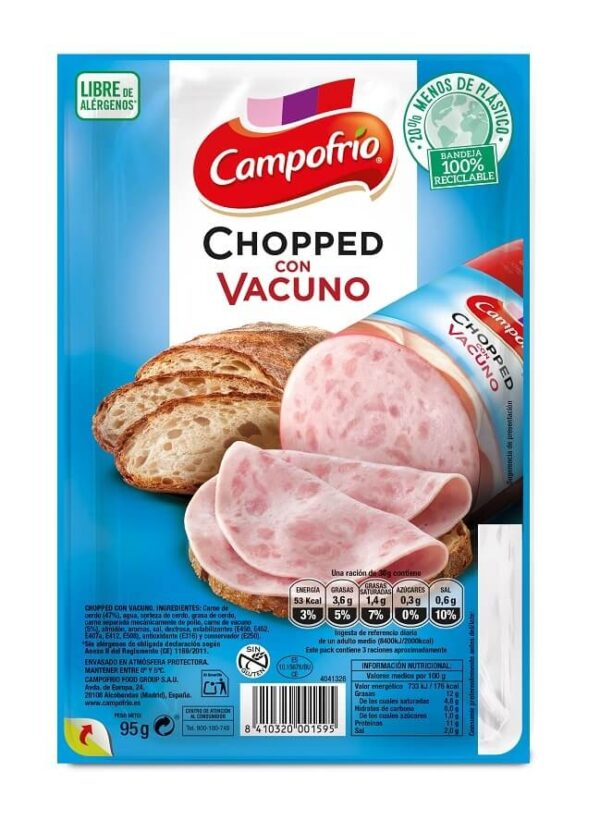 LONCHAS CHOPPED PORK CAMPOFRIO, 95GR