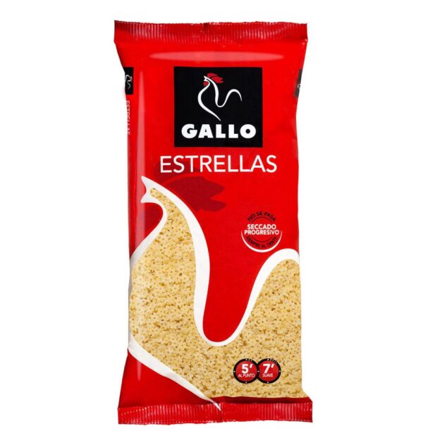 PASTAS GALLO ESTRELLAS, 250GR