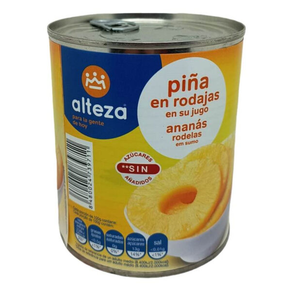 PIÑA JUGO ALTEZA, 490GR