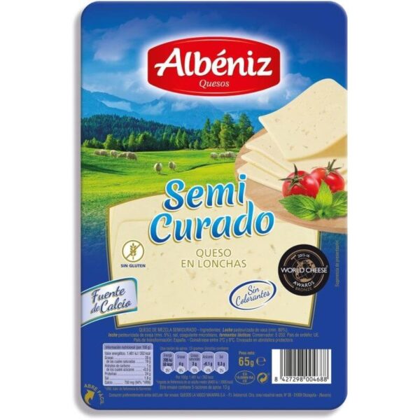 QUESO LONCHA SEMI ALBENIZ, 65GR