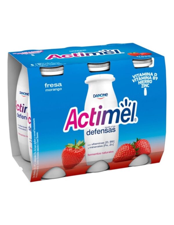 ACTIMEL LIQUIDO FRESA, 6X100GR