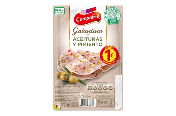 GALANTINA ACEITUNAS PIMIENTOS, 70GR