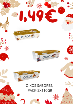 OIKOS SABORES, PACK-2X110GR