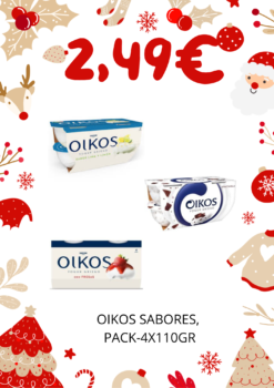 OIKOS SABORES, PACK-4X110GR