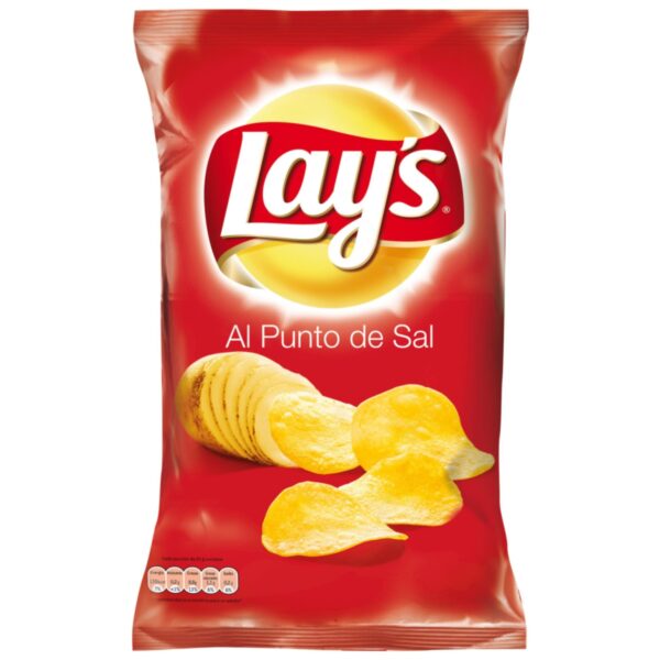 PATATAS LAYS PUNTO DE SAL, 125GR