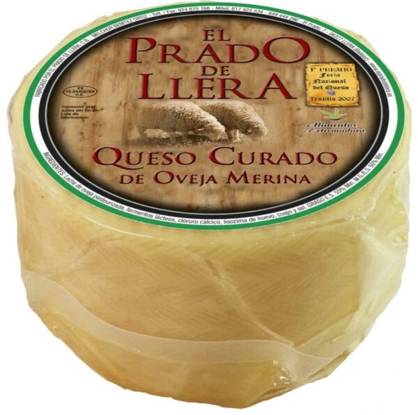 QUESO EL PRADO DE LLERA CURADO, 1KG