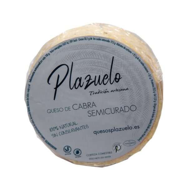 QUESO SEMI CABRA PLAZUELO, 1KG