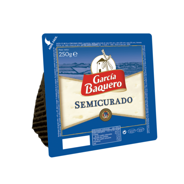 QUESO SEMI CUÑA GARCIA BAQUERO, 250GR