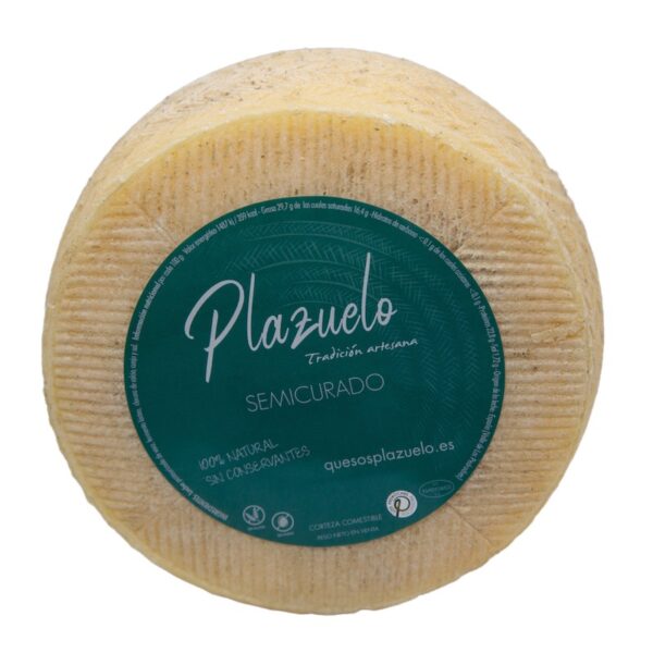 QUESO SEMI PLAZUELO, 1KG